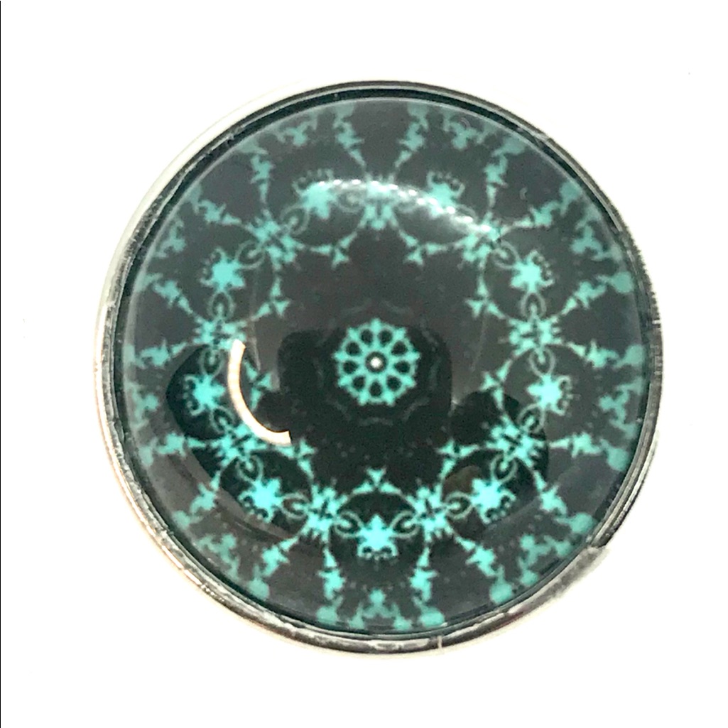 Mandala #5 Snap Button 20mm Gingersnaps Asn20